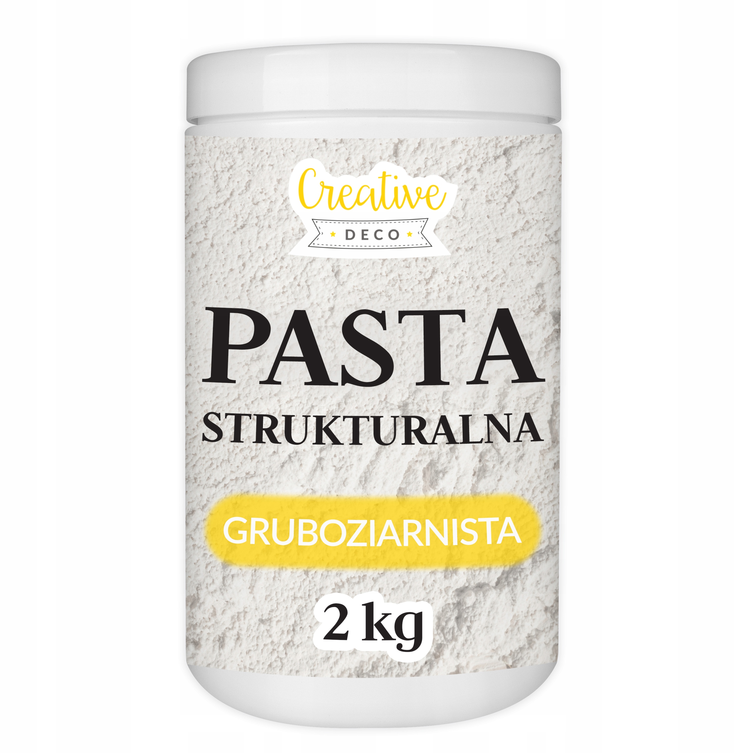Hrubozrnná biela štrukturálna pasta pre 3D štruktúry a efekty, 2kg
